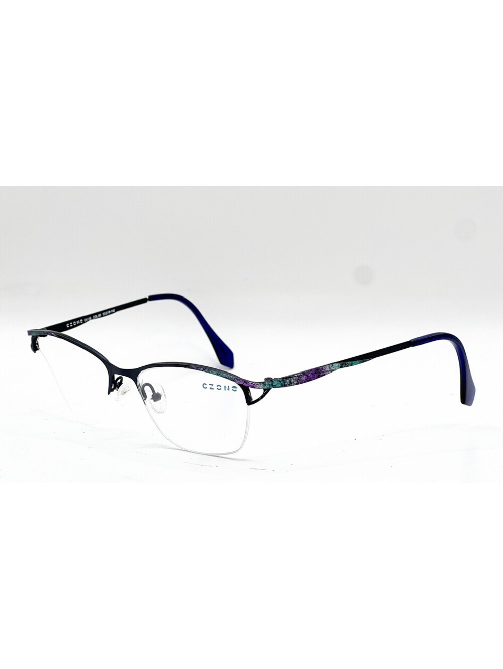 Czone E4136 60 Blue/Light Blue/Pink Authentic Eyeglasses 53-18-140